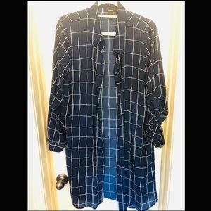 Alfani long button down